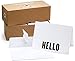 100 Letterpress Note Cards and Self Seal Envelopes - Perfect for Clients, Friends, Co-Workers - Blank Inside for Your Message - Opie’s Paper Company