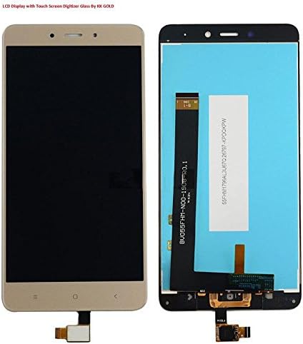 LCD Display with Touch Screen Digitizer Glass for Redmi Note 4, Xiaomi Note 4, Mi Note 4(Gold Color) by KK Gold