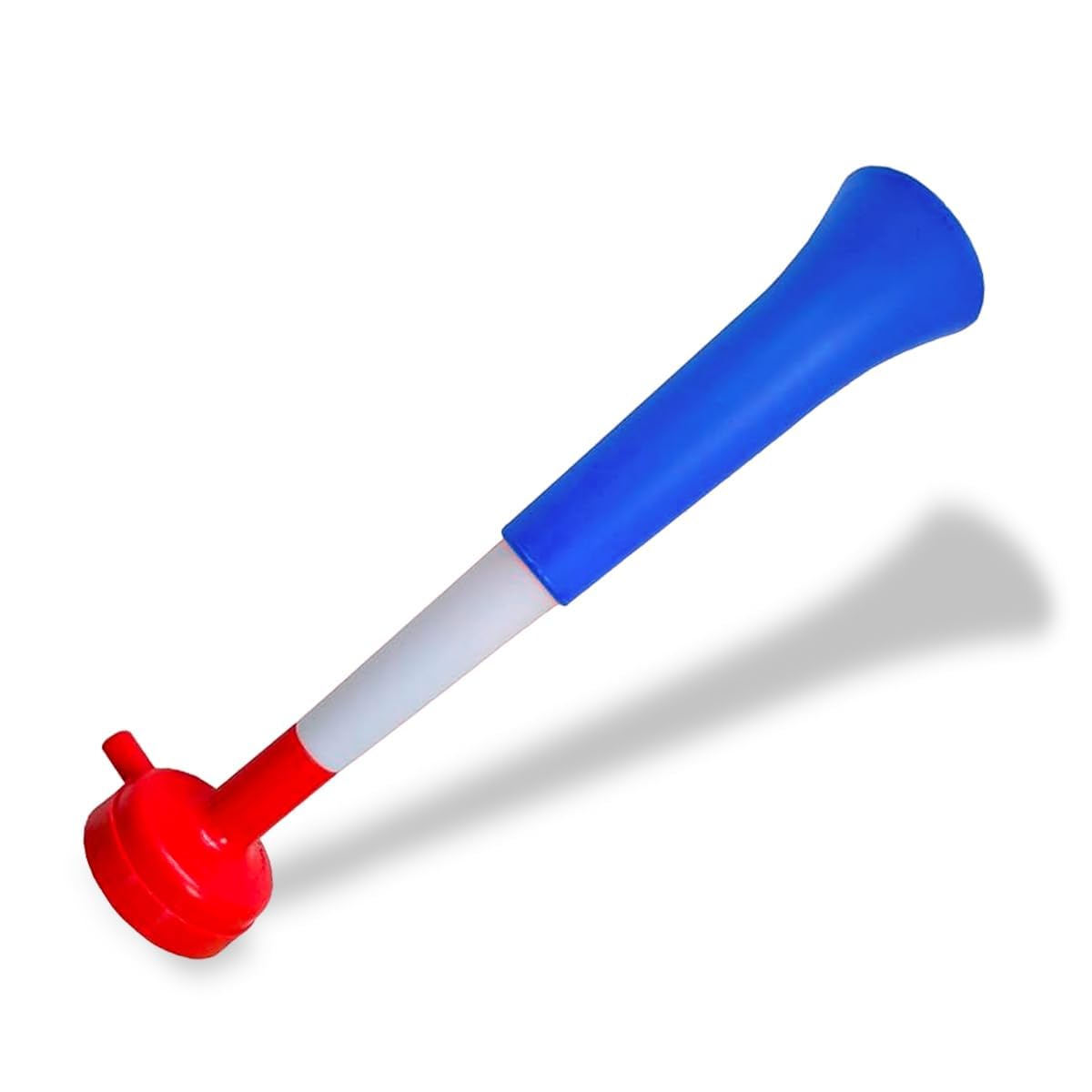 FUN FAN LINE. Pack 3 Three-Body Vuvuzela Trumpets. Compact and Detachable Horn for Football, Parties, and Sports Events. Noise 108 DB Cheering for Adults Easy to Transport (France)