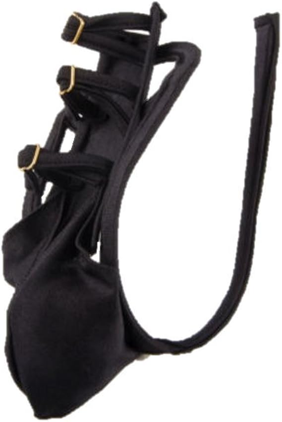 Amazon.com: Mens C String Panty Invisible Underwear Black Peek a Boo Gold Buckles: Clothing