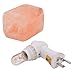LUNSY Himalayan Pink Salt Lamp Night Light Hand Carved Natural Crystal, 7W Bulb