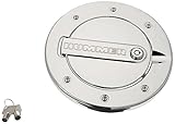 Defenderworx H3PPC08060 Chrome Locking Fuel Door for Hummer H3