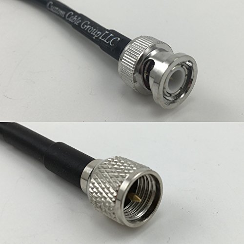 6 inch RG174 BNC MALE to MINI UHF MALE Pigtail Jumper RF coaxial cable 50ohm High Quality Quick USA Shipping