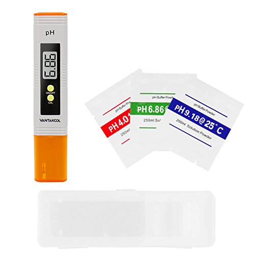 Digital PH Meter, VANTAKOOL Pocket Size pH Meter Digital Water Quality Tester for Household Drinking Water, Hydroponics, Aquariums, Swimming Pools, PH Tester with ATC 0-14 pH Measurement Range(Orange) - Thumbnail 2