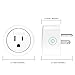Mini Smart Plug Compatible with Alexa Google Home IFTTT ETL Listed Wifi Outlet Pack 4