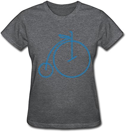 WSB Women's Tshirts Penny Farthing Bicycle DeepHeather 45