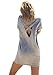 Yingkis Women Casual Summer Bikini Beach Shirt Dress Criss Cross Swimsuit Swimwear Bathing Suit Cover up,Grey L