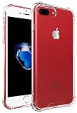 Gruichi iPhone 7 Plus Case, iPhone 8 Plus Case, Crystal Clear Case, Shock Absorption Technology TPU Bumper Hard Back Cover Case for Apple iPhone 7 Plus / iPhone 8 Plus