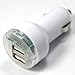 New Dual USB Car Charger for iPad iPhone 4 White
