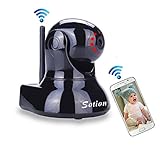 SOTION WiFi Internet Wireless Network IP Security Surveillance Video Camera System, Baby and Pet Monitor with Pan and Tilt, Two Way Audio & Night Vision