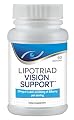 Lipotriad Vision Support- Cutting Edge Vision Support Formulation - Antioxidant Eye Vitamin and Herbal Mineral Supplement with Natural Beta-Carotene, 20mg Lutein, 80mg Bilberry, Grape Seed, and additional ingredients ingredients shown to help Support and 
