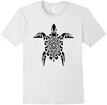 Tribal Turtle Shirt - Male Small - White