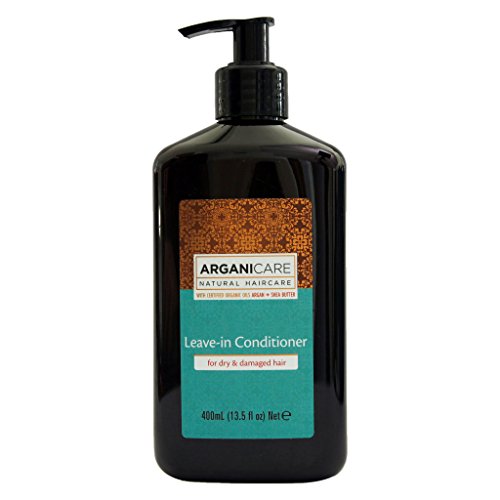 Arganicare Leave in Conditioner for Dry & Damaged Hair Enriched with Organic Argan Oil and Shea Butter (13.5 Fluid Ounce)