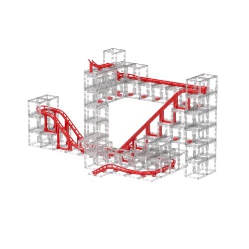 DesignNest MagnetCubes Coaster Cubes, Marble Run - 168Pcs, Roller Coaster Building Set, STEM Toys, Ages 8 Years & Up, Advanced Pack