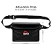 Piscifun Waterproof Pouch with Waist Strap, IPX8 Certified Waterproof Waist Bag, Safety to Keep Your Phone and Valuables - Great as a Waterproof Phone Case or Waterproof Wallet Jet Black