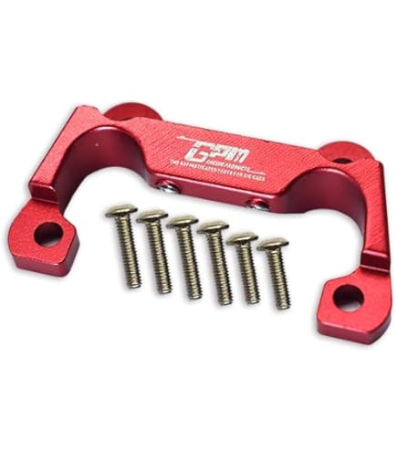 GPM For Losi 1/18 Mini-T 2.0 2WD Stadium Truck Aluminum Front Bumper With D-Rings + Aluminum Front Skid Plate - 5Pc Set Blue, Skid Plates - Canada