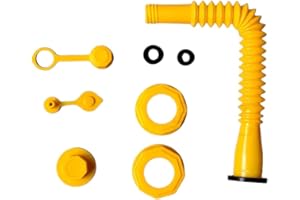 QIANQIAN Gas Can Spout Replacement,Gas Can Nozzle Replacement，Upgraded Replacement Gas Can Spout with Flexible Nozzle, Gas Can Vent, Fit for Most 1/2/5/10 Gal Can，Water Jug Or Gas Can Spout - Update Your Old Can