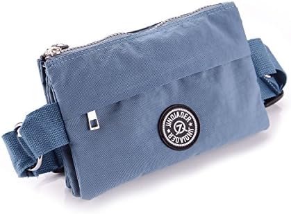 Womens Travel Waist Bag Fashion Fanny Pack For Ladies Water Resistant Nylon Crossbody Chest Pouch Sport Bumbag