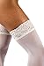 sofsy Cream Off White Thigh High Stockings for Women | Flesh Colored Lingerie Garter Stockings | Cream XS/S 1/pack [Made in Italy]