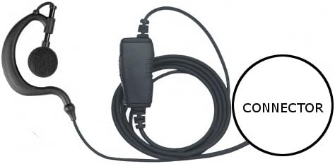 1-Wire Earhook Earpiece Inline PTT for HYT Hytera BD302 PD352 PD362 2-Way Radios