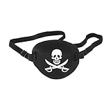 WINOMO Pirate Eye Patch Eye Mask for Children (Black White)