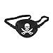 WINOMO Pirate Eye Patch Eye Mask for Children (Black White)