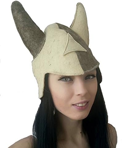 Hat for Men , for Women , Wool Felt Head Protection Spa Sauna Russian Banya Stylish and Cool , Fans of Baths and Saunas , Accessory for the Steam room Viking