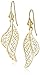 14k Yellow Gold Polished Filigree Drop Earrings