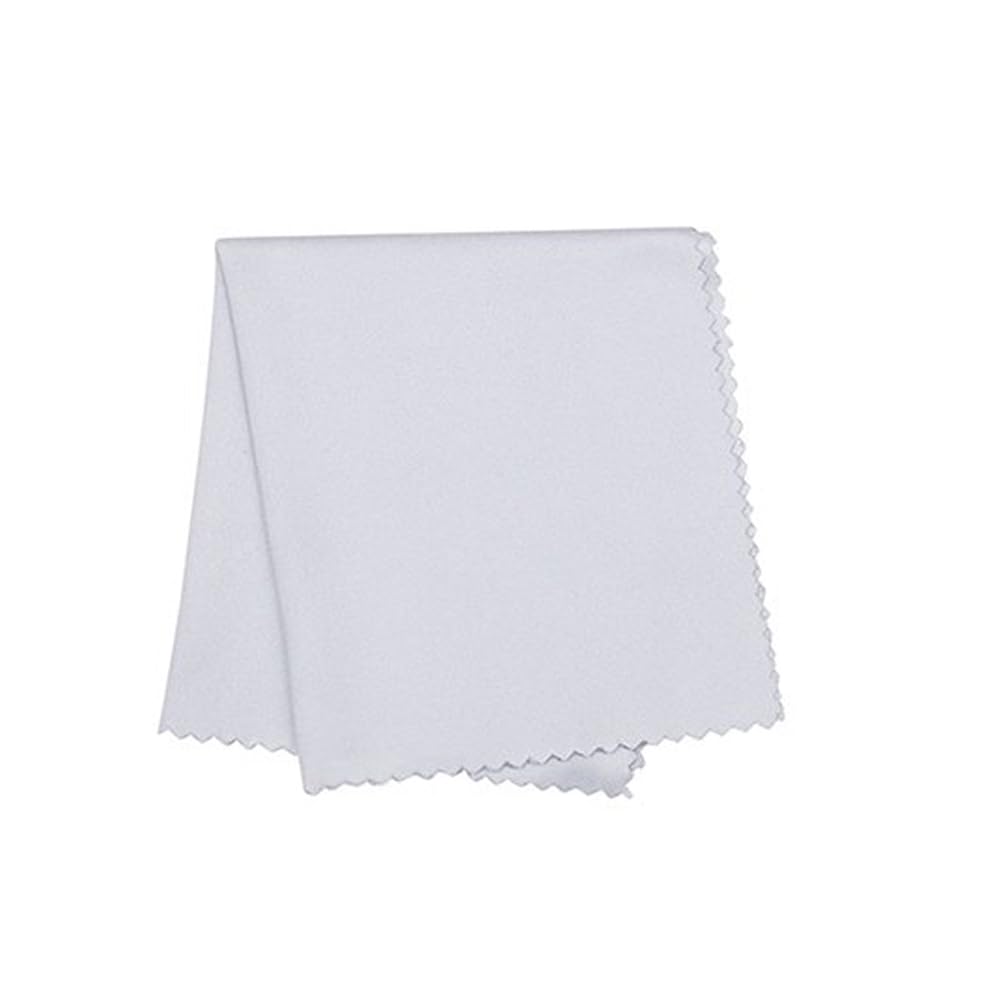HomyWord 10 PCS White Microfiber Cleaning Cloth For All Gentle Surfaces, Touchscreens, Smartphones, Camera Lenses, LCD Screens & HD Screens 5.5x5.5 inch