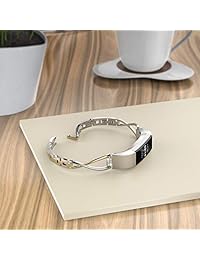 Wearlizer Compatible Fitbit Alta correas pequeñas plata rosa oro rosa Fitbit Alta Hr mujeres metal correas de repuesto accesorios correas pulsera pulseras pulseras pequeñas   grandes