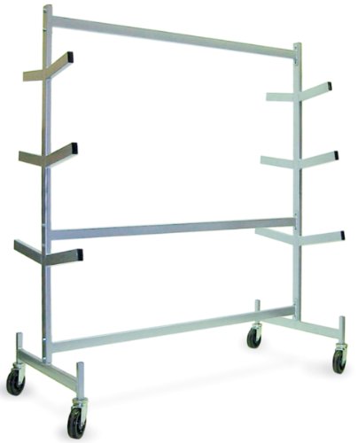 Raymond 976 Steel Pipe Storage Rack with Brakes, 1200 lbs Capacity, 63" Length x 30" Width