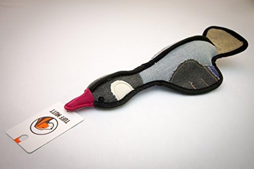 Goose canvas dog toy with squeaker by Tuff_Mutt