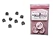 High Heel Tips Replacement Dowels Shoe Repair (6 Pair) - Black, Small