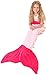 Mermaid Tail Blanket - Soft and Warm Polar Fleece Fabric Blanket by Cuddly Blankets for Kids and Teens (Ages 3-12) (Hot Pink and Light Pink)