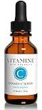 Organic Vitamin C Serum (25%) for Skin and Face | Tri-Blend Formula with C E Ferulic and Hyaluronic Acid | Powerful Anti Oxidant Repair Serum for Erasing Wrinkles and Blemishes (1 Ounce)