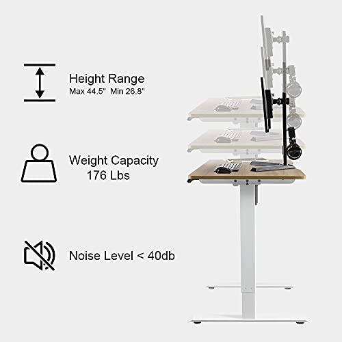Standing Desk Frame Electric Adjustable Height Sit Stand up Desk Legs with 4 Memory Presets