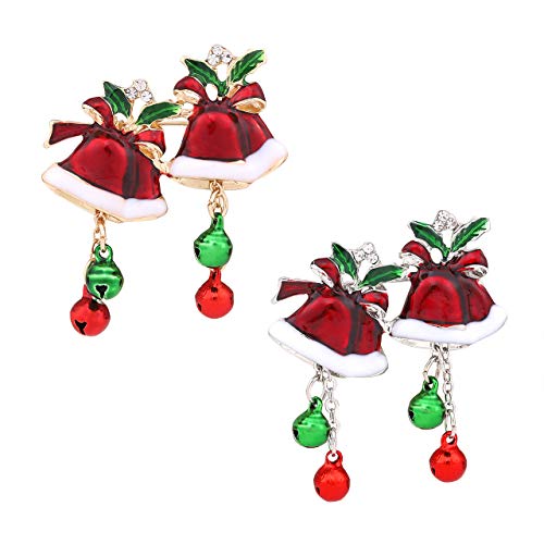 YEYA Christmas Brooch Pin Set Holiday Pin Set Xmas Jingle Bells Christmas Tree Pin Party Favor Best Gift for Women Girls (Style：B) - Thumbnail 7