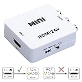HDMI to AV 3RCA CVBs Composite Video Audio Converter Adapter for TV/PC/PS3/Blue-Ray DVD