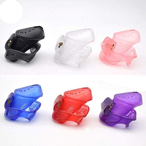 Safe to USE Chāstity Male Chāstity with Perforated Design Cage Pecircniscaron Ring and 5 Plastic Locks and Brass Builtin Lock Adult SexmomToys,Small