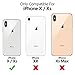 Maxdara Case for iPhone X/iPhone XS Glitter Case Liquid Flowing Luxury Bling Sparkle Glitter Shockproof Girls Women Case X/XS 5.8 inches (Silver)