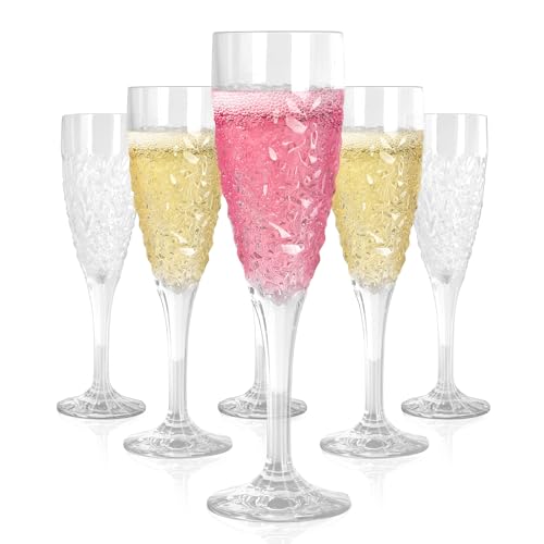 Plastic christmas champagne flutes