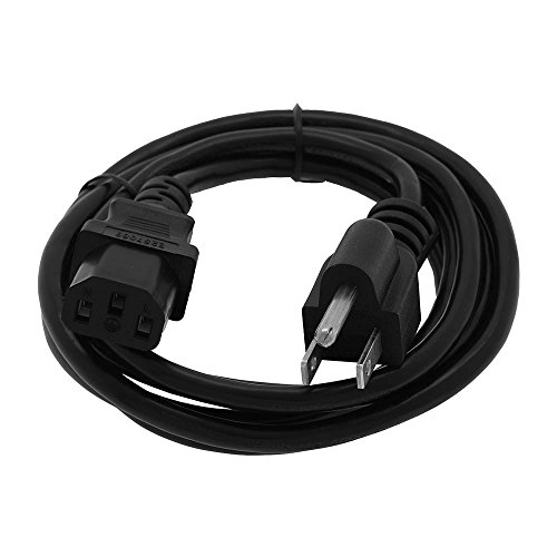 GOWOS (5 Pack) 6Ft Computer Power Cord 5-15P to C-13 Black, SVT 18/3