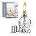 AIEVE Glass Table Torch, Glass Tabletop Torch Table Torches with Torch Wicks Wine Bottle Wicks Kit Replacement for Tiki Torches Citronella Torches Fuel Home Outdoor Tabletop Decor