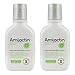 AmLactin Alpha-Hydroxy Therapy Moisturizing Body Lotion with Lactic Acid for Dry Skin, White, Fragrance-Free, 2 Ounce(Pack of 2)