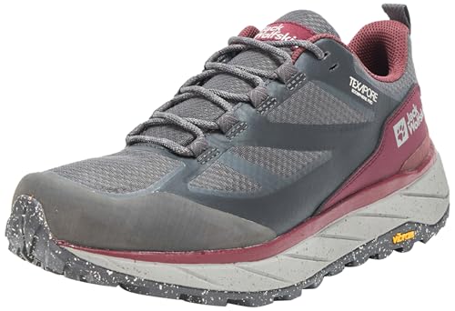Jack Wolfskin Terraventure Texapore Low W Chaussures de Marche Unisexes, Dark Maroon., 39.5 EU