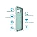 Speck Products (90257-6249) Presidio Grip Cell Phone Case for Galaxy S8 Plus - Dolphin Grey/Aloe Green