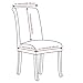 Jinzio Dining Chair Covers, Solid Pu Leather Waterproof Stretch Dining Chair Protctor Cover Slipcover (1, Coffee)