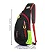 Sling Bag Shoulder Backpack Casual Cross Body Bag Outdoor Sling Backpack Chest Pack with Adjustable Shoulder Strap for Cycling Hiking Camping Travel and Men Women (T822/Black)