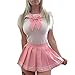 Littleforbig Adult Baby Onesie Diaper Lover (ABDL) Snap Crotch Romper Onesie Pajamas - Cosplay Magical Onesie Skirt Set