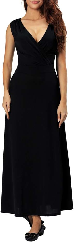 Aofur Plus Size 8-24 Ladies Evening Cocktail Party Summer Beach Casual Holiday Maxi Day Dress